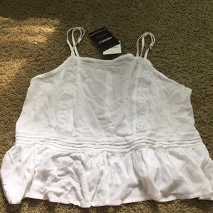 White woven cami top